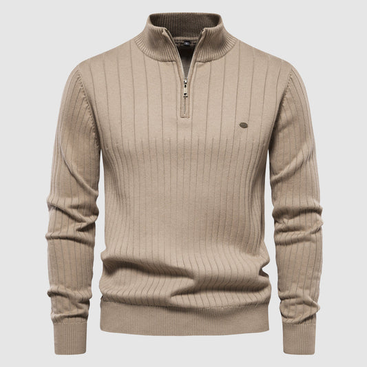 Bristol Cotton Zipper Sweater