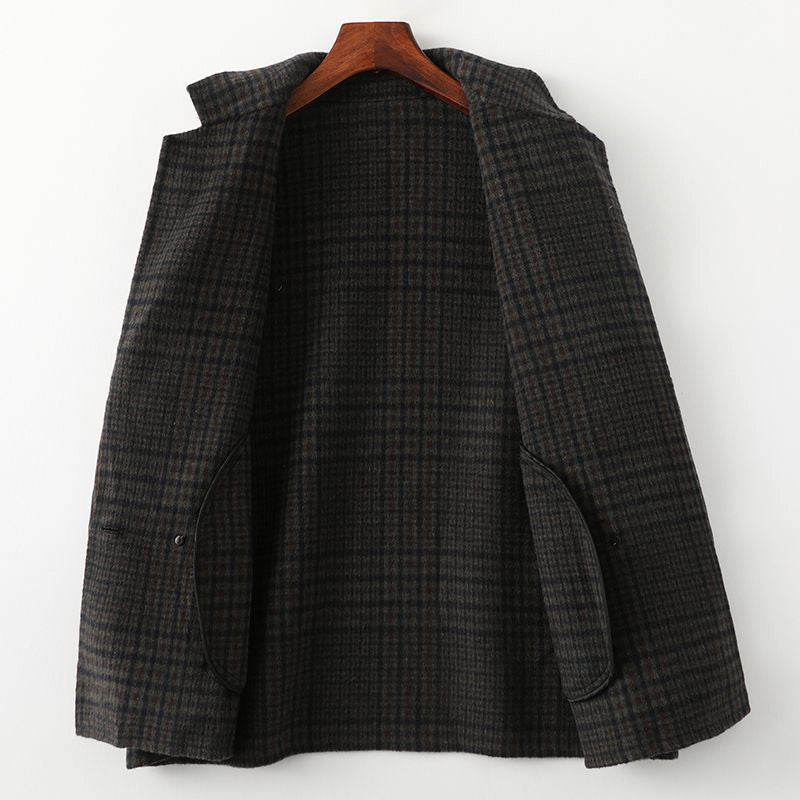 Calerno Plaid Mid-Lenght Coat