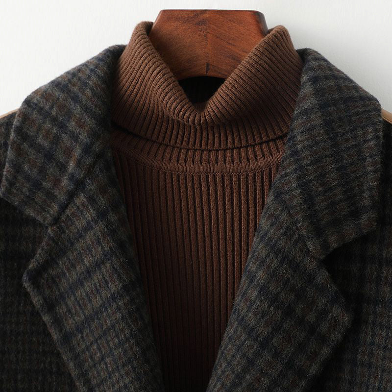 Calerno Plaid Mid-Lenght Coat