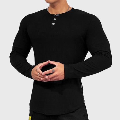 Chris Athletic-Fit Henley Shirt