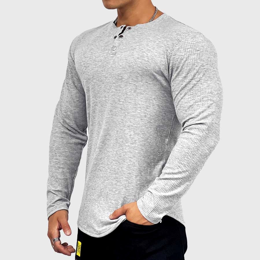 Chris Athletic-Fit Henley Shirt