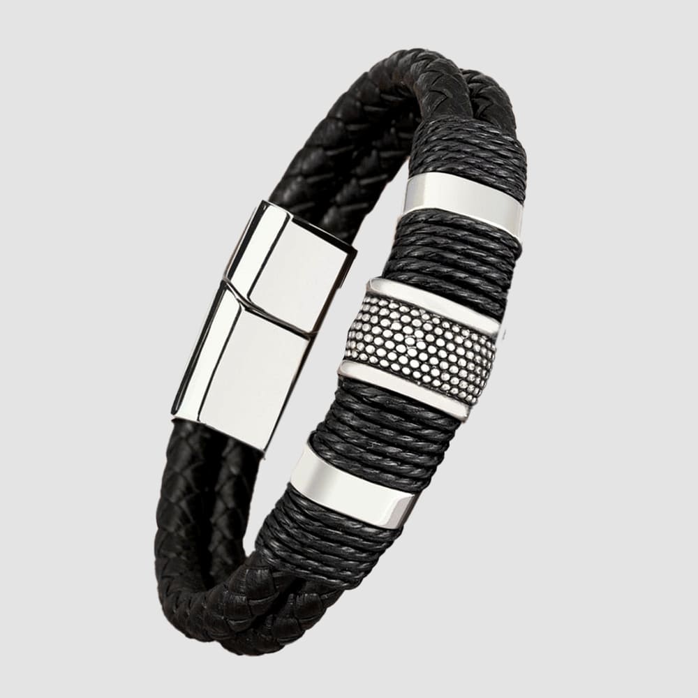 Conquerer Leather Bracelet