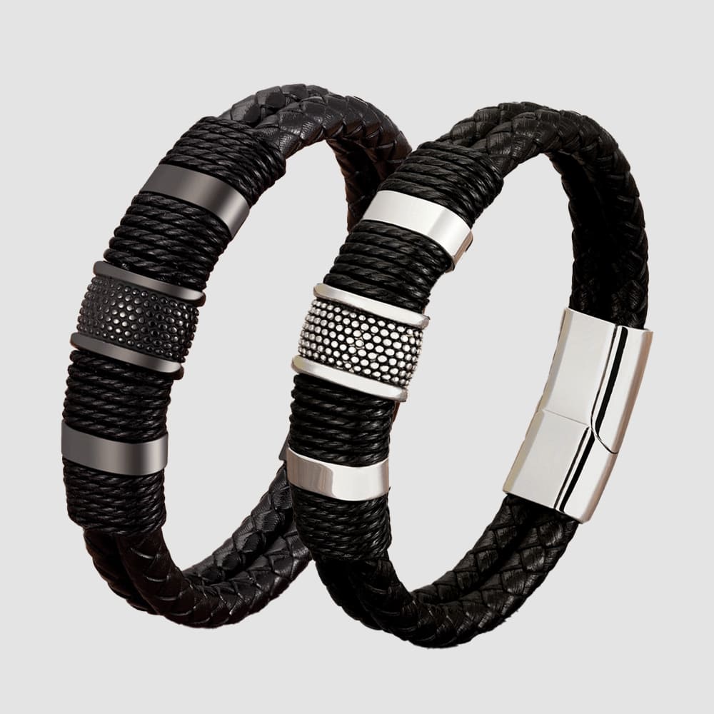 Conquerer Leather Bracelet