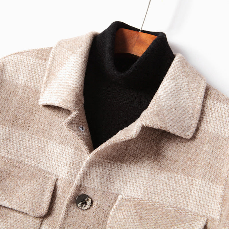 Franco Bianchi Plaid Elegance Wool Coat