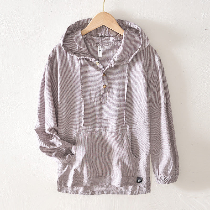 Hawaii Dawn Linen Hoodie