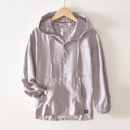 Hawaii Dawn Linen Hoodie