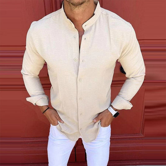 Ibiza Long-Sleeve Linen Shirt