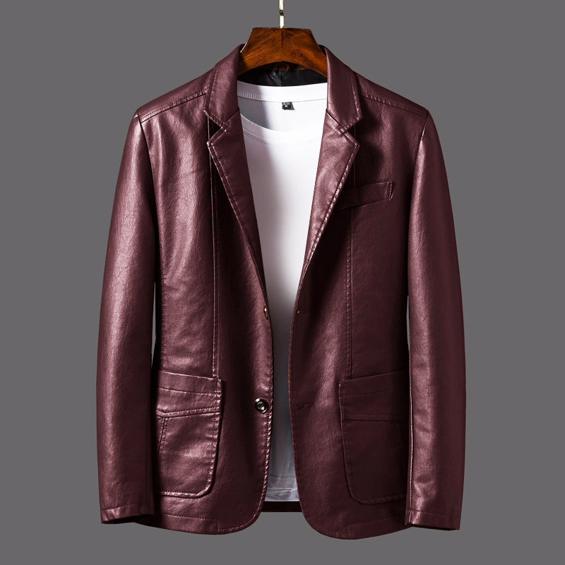 Jack Washington Classic Faux Leather Jacket