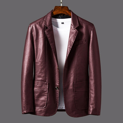 Jack Washington Classic Faux Leather Jacket