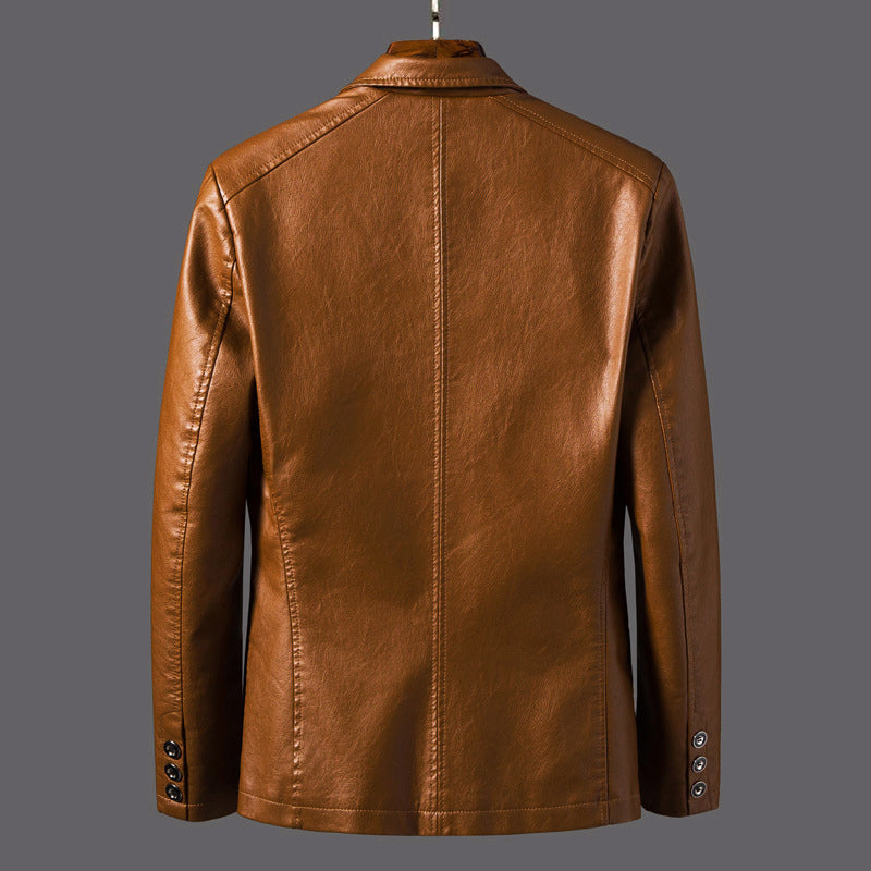 Jack Washington Classic Faux Leather Jacket