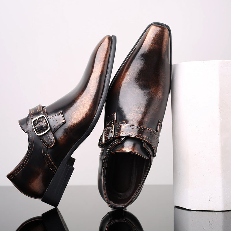 Jack Washington Lacquered Monk Shoes