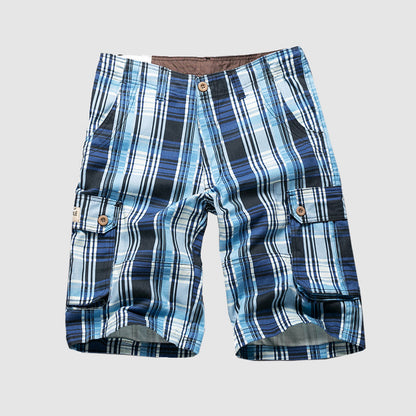 Jack Washington Plaid Cargo Shorts