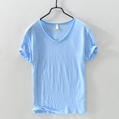 sky blue cotton shirt 