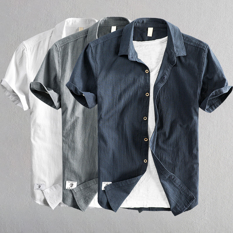 James Scott Premium Cotton Linen Shirt