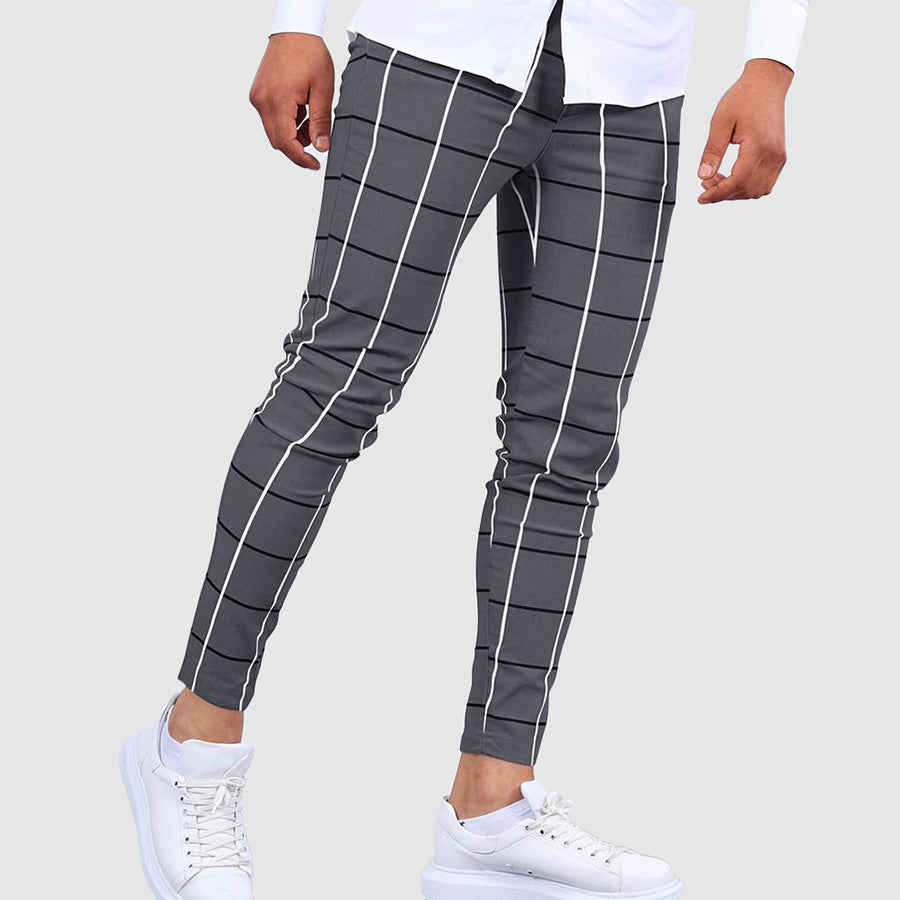 James Scott Striped Slim Fit Pants