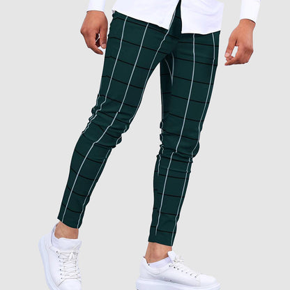 James Scott Striped Slim Fit Pants