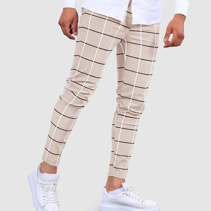 James Scott Striped Slim Fit Pants