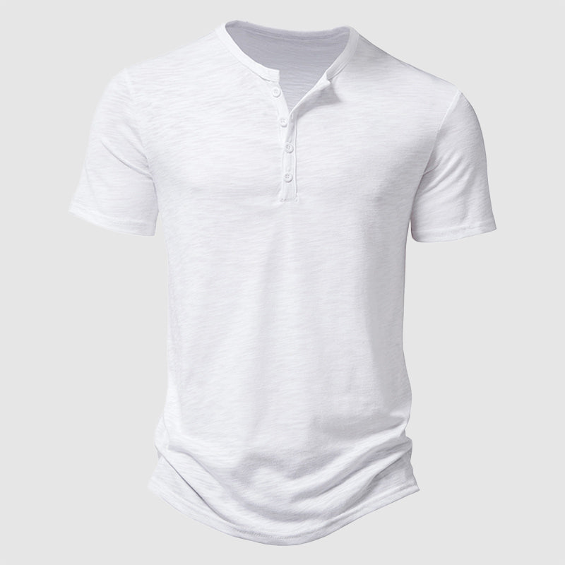 James Short Sleeve Henley Shirt