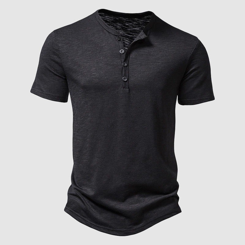 James Short Sleeve Henley Shirt