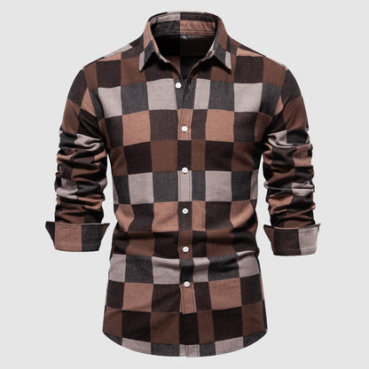 James Smith Cotton Plaid Shirt