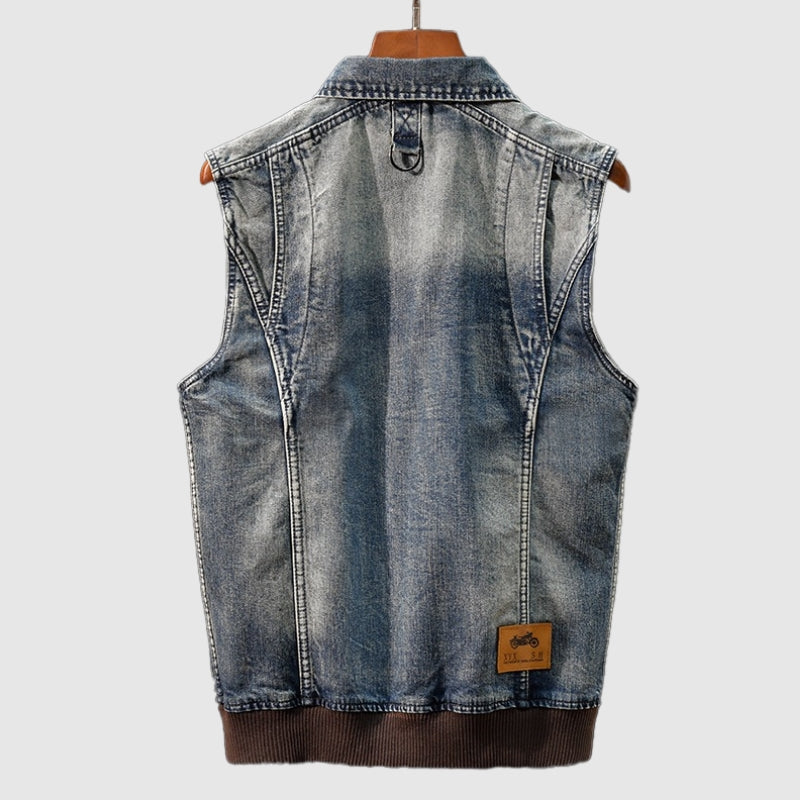 Jason Retro Denim Vest