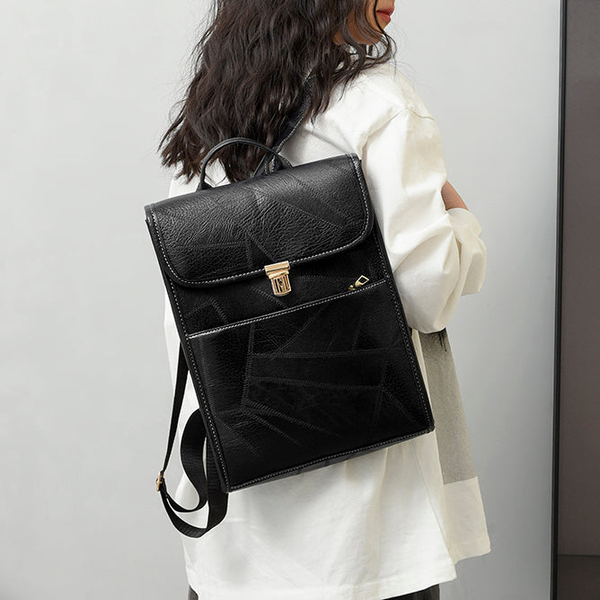 Liana Cute Vintage Leather Backpack