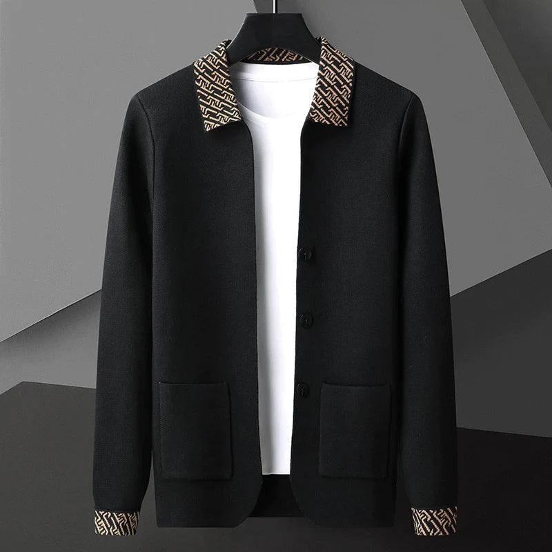 Milan Premium Jacquard Knit Cardigan