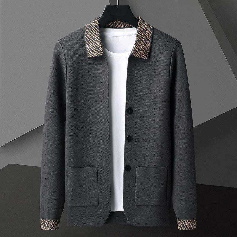 Milan Premium Jacquard Knit Cardigan