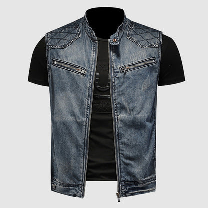 Nightshade Moto Denim Vest