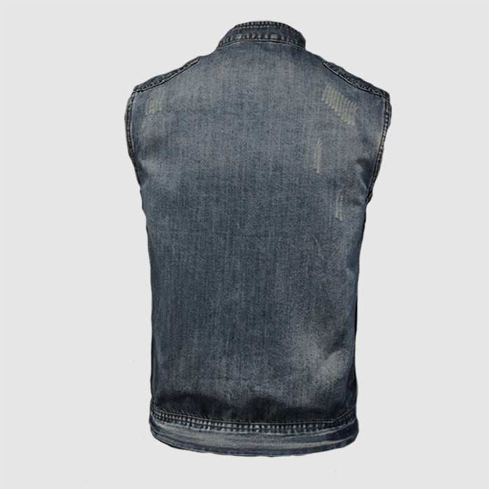 Nightshade Moto Denim Vest