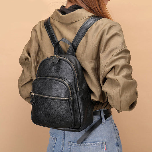 Olivia Klein Genuine Leather Traveler Backpack