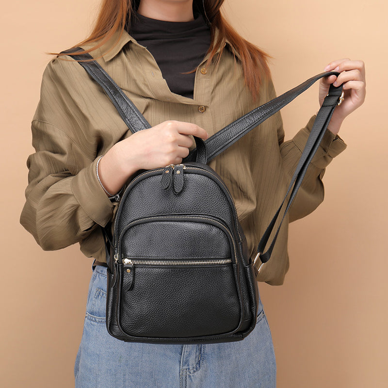 Olivia Klein Genuine Leather Traveler Backpack