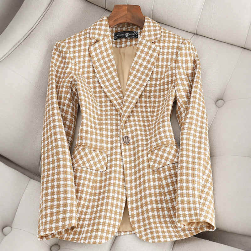 Plaid Formal Blazer by Emie Daly