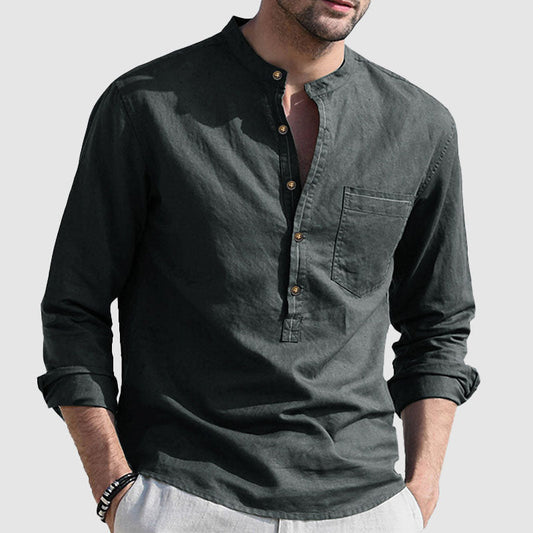 Provence Cotton Linen Shirt
