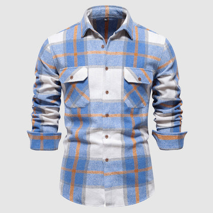 Remy Doir Classic Autumn Plaid Shirt