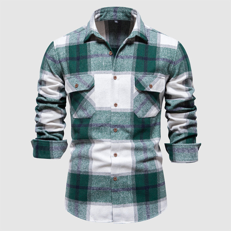 Remy Doir Classic Autumn Plaid Shirt