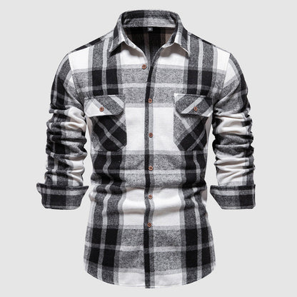 Remy Doir Classic Autumn Plaid Shirt