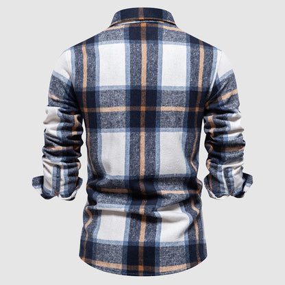 Remy Doir Classic Autumn Plaid Shirt