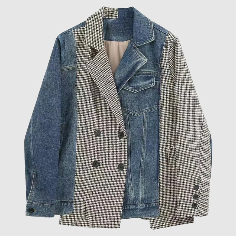 Sophie Malou Denim Patchwork Jacket