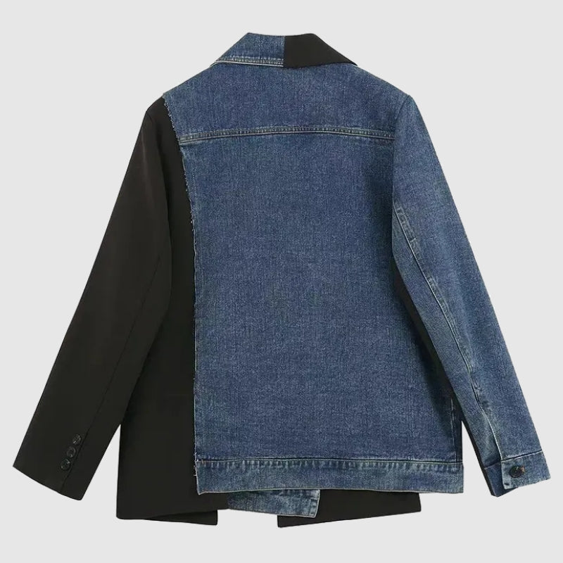 Sophie Malou Denim Patchwork Jacket