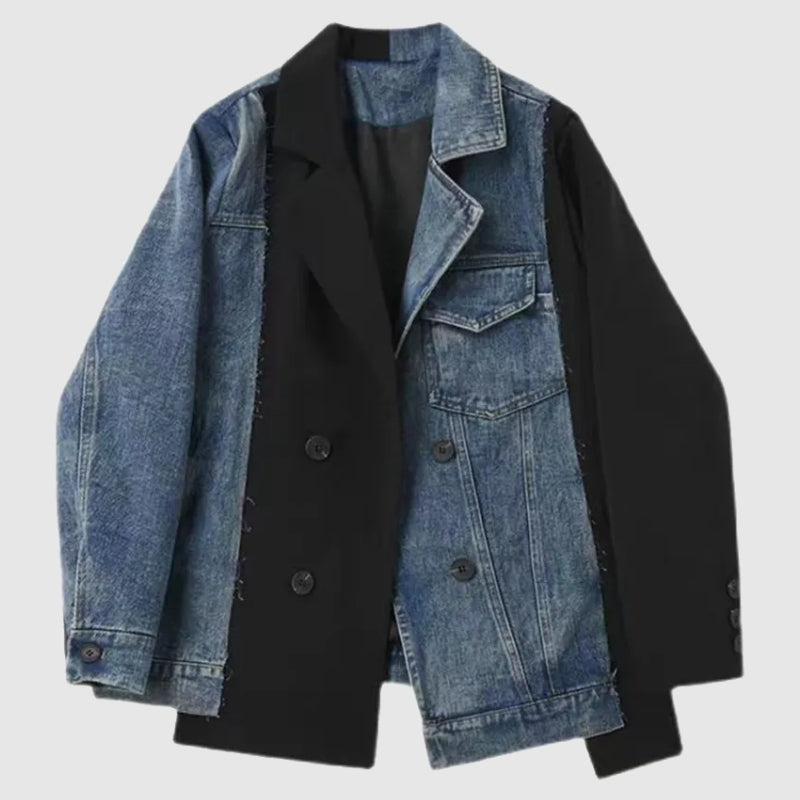 Sophie Malou Denim Patchwork Jacket