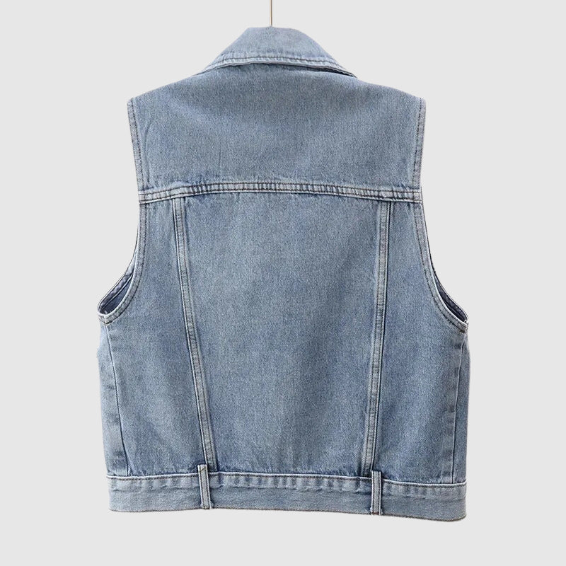 Sophie Maly Pearl Denim Vest