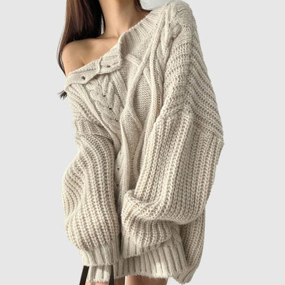 Adeline Polar Knit Wrap Sweater - Infinityloyal