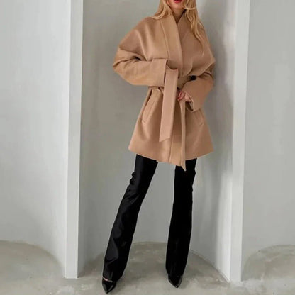 Amelie Fleur Soft Wool Coat - Infinityloyal