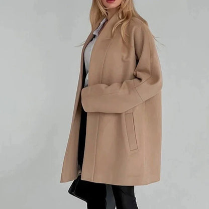 Amelie Fleur Soft Wool Coat - Infinityloyal