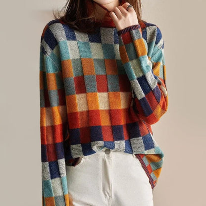 Amelie Vintage Patchwork Sweater - Infinityloyal
