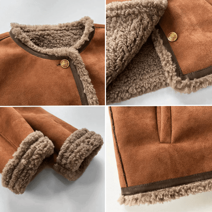 Amelie Winter Sherpa Lined Jacket - Infinityloyal