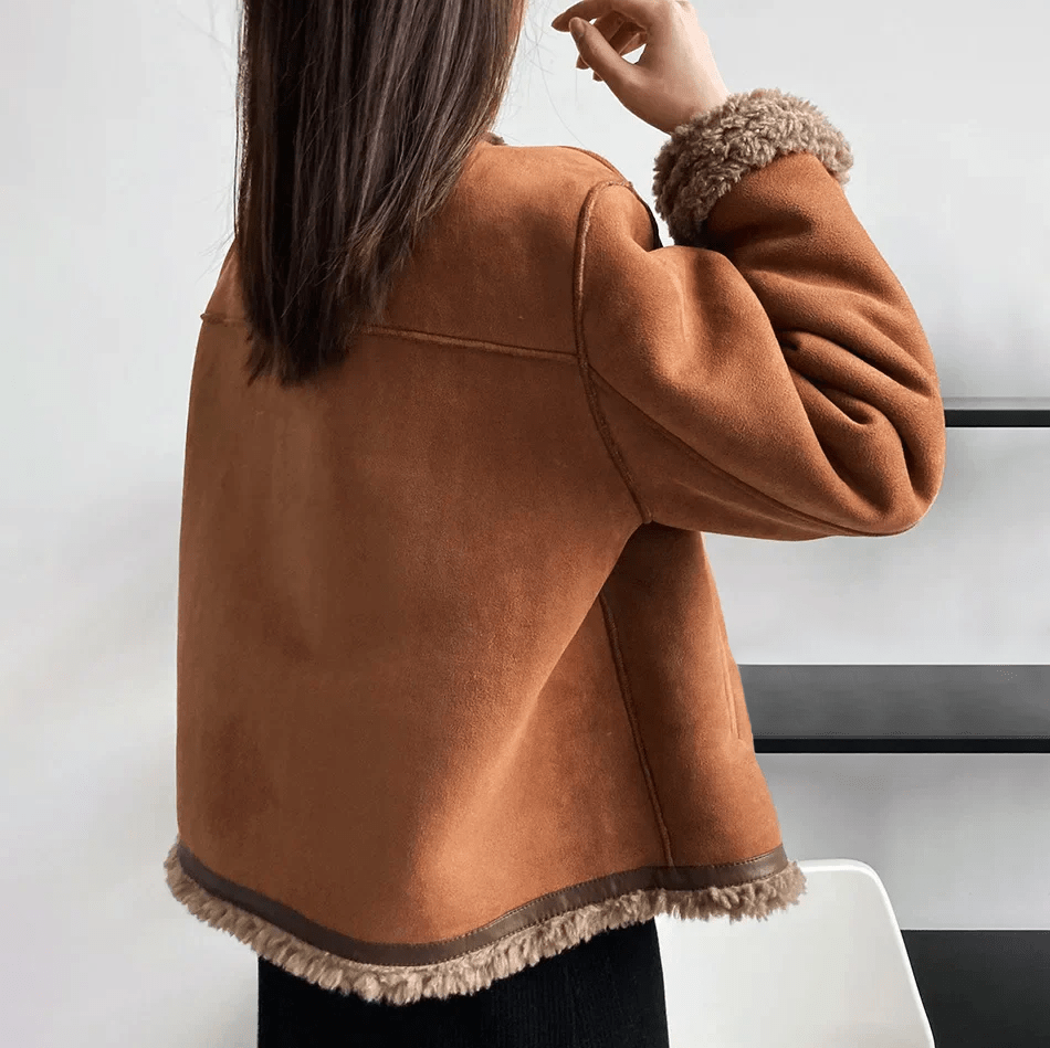 Amelie Winter Sherpa Lined Jacket - Infinityloyal