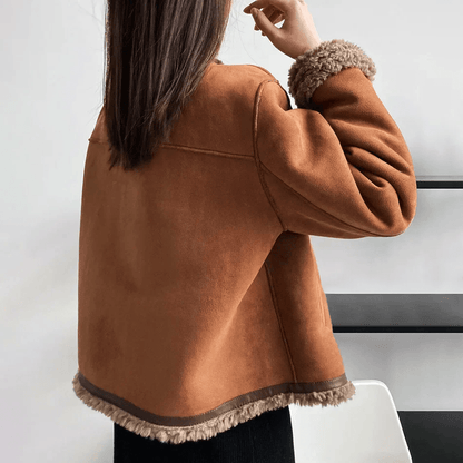 Amelie Winter Sherpa Lined Jacket - Infinityloyal