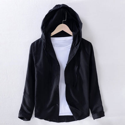 Beach Promenade Breezy Linen Hoodie - Infinityloyal